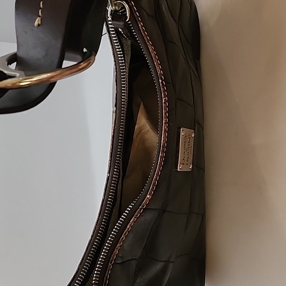 Vintage Dooney and Bourke Crocodile Embossed Leather Bag - Picture 10 of 16